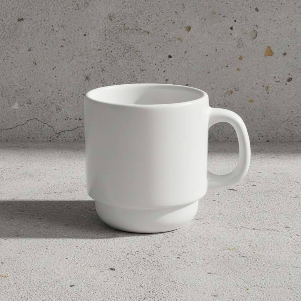 Browne - Palm Espresso Cup, 3 oz, Stacking, White, 563975 - (Case of 36)