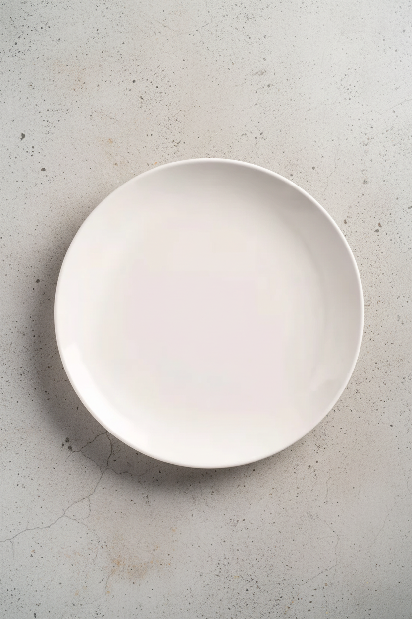 Libbey - Porcelana Coupe Plate, 11 1/2