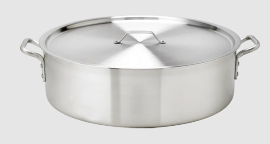 Browne® 15 Qt Aluminum Brazier 5814415 on white background
