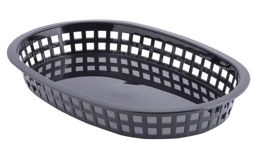 Oval Basket, Black, C1076BLK - (Case of 12)*