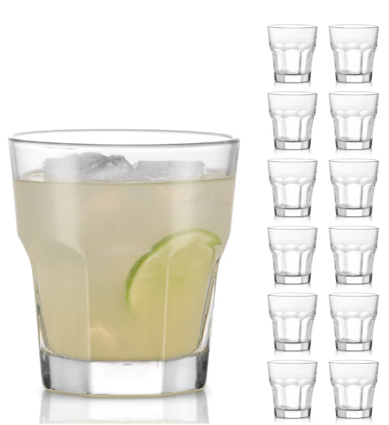 Libbey - Freeware Gibraltar Double Rocks Glasses, 12 oz, 15243 - (Case of 36)