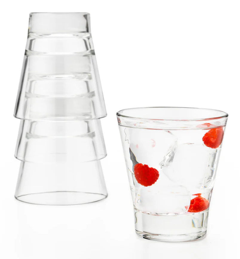 Libbey 15710 9oz Endeavor Rocks Glass empty on white background