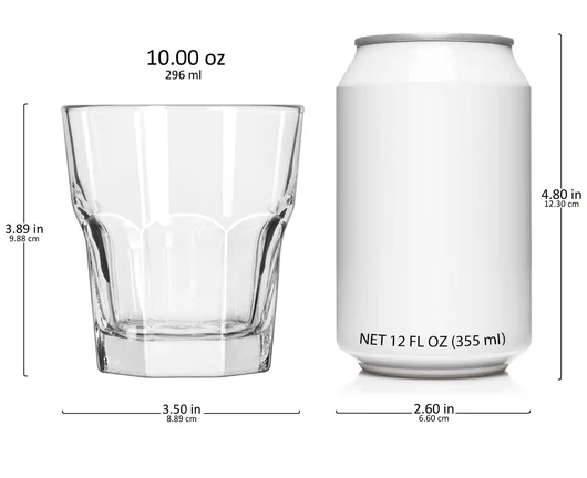 Libbey 15232 10oz Gibraltar Rocks Glass 36pack empty on white background