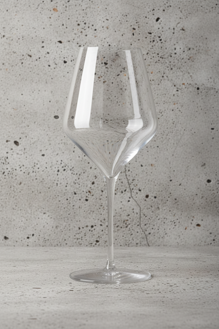 Libbey 24oz Wine Glass Prism empty on white background