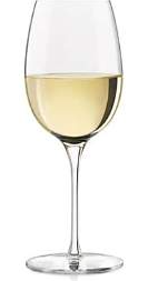 Libbey 16oz Contour Wine Glass empty on white background