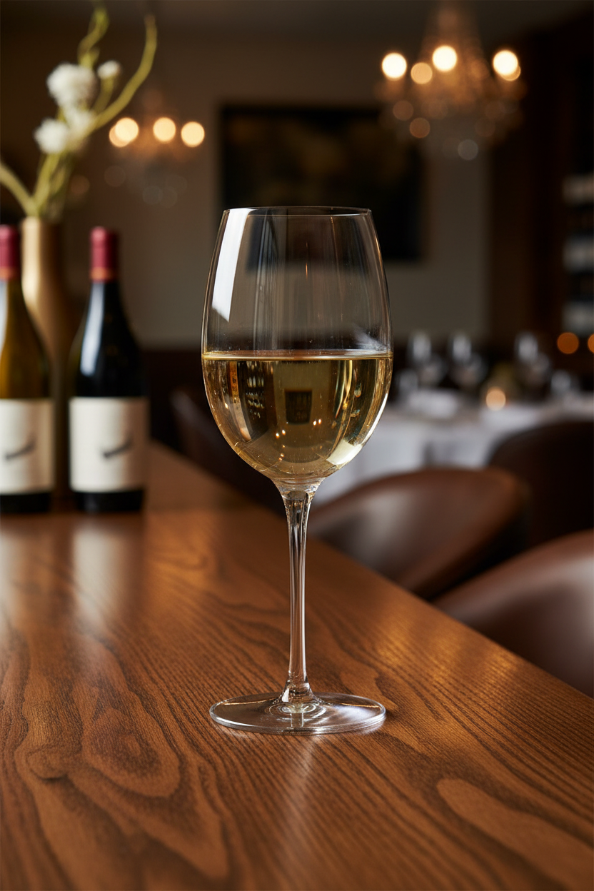 Libbey 16oz Contour Wine Glass empty on white background