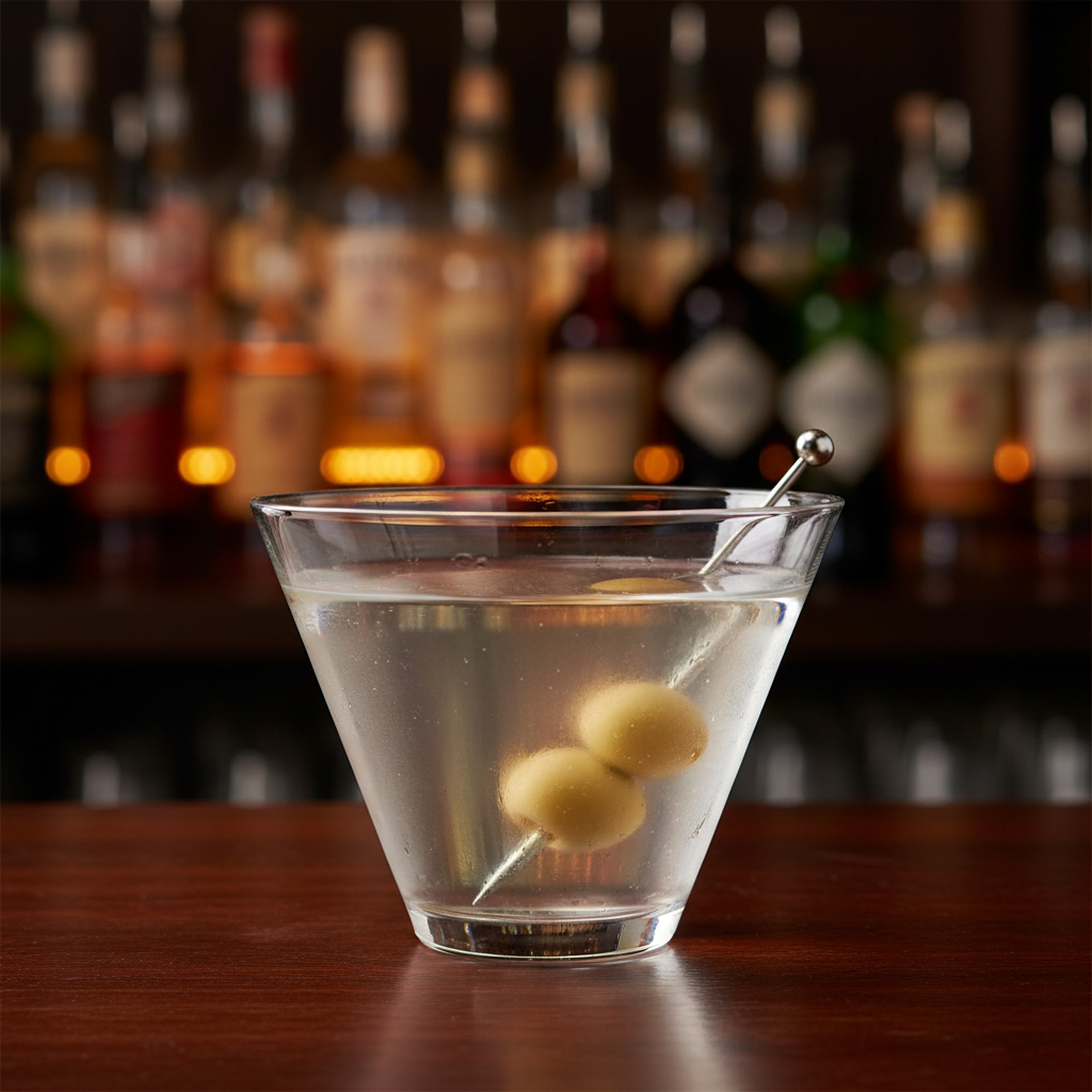 Libbey Stemless Martini Glass 13.5oz. empty on white background