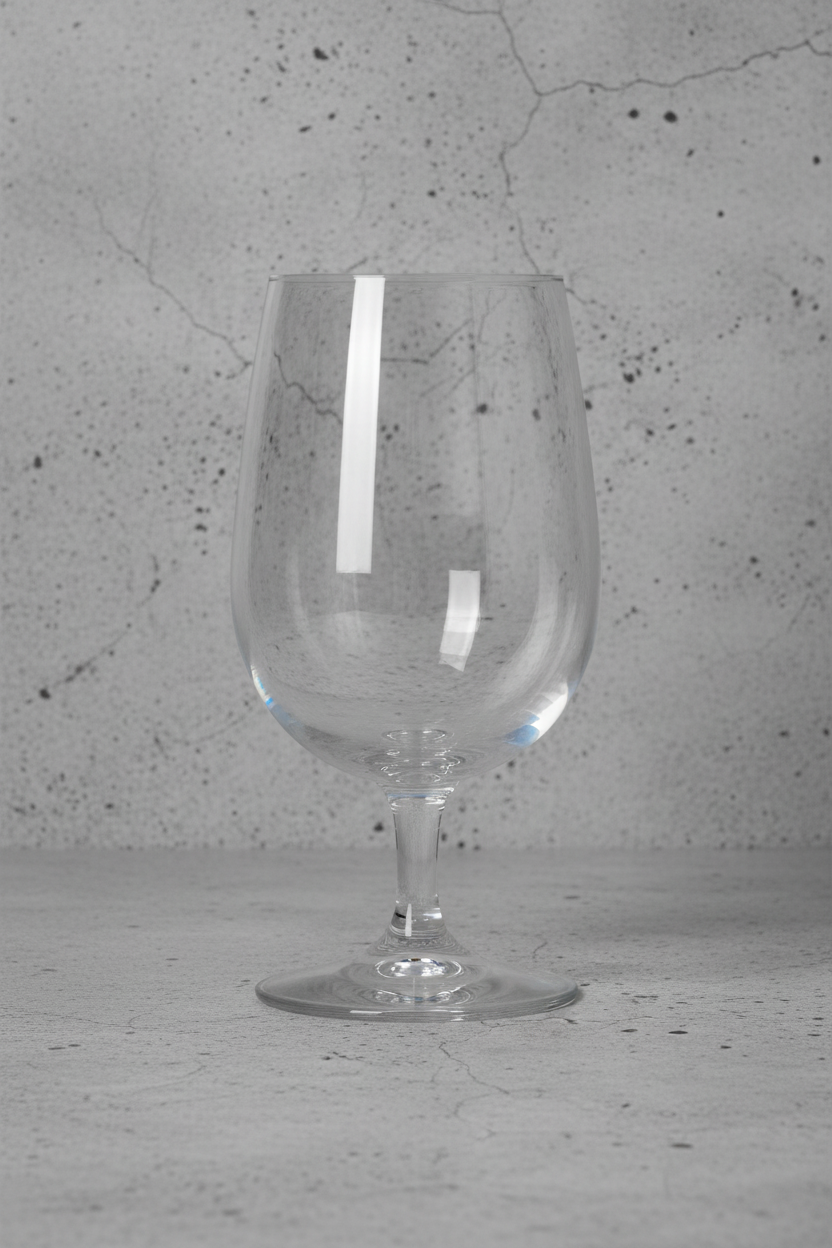 Libbey Vina Goblet 16oz Glass empty on white background
