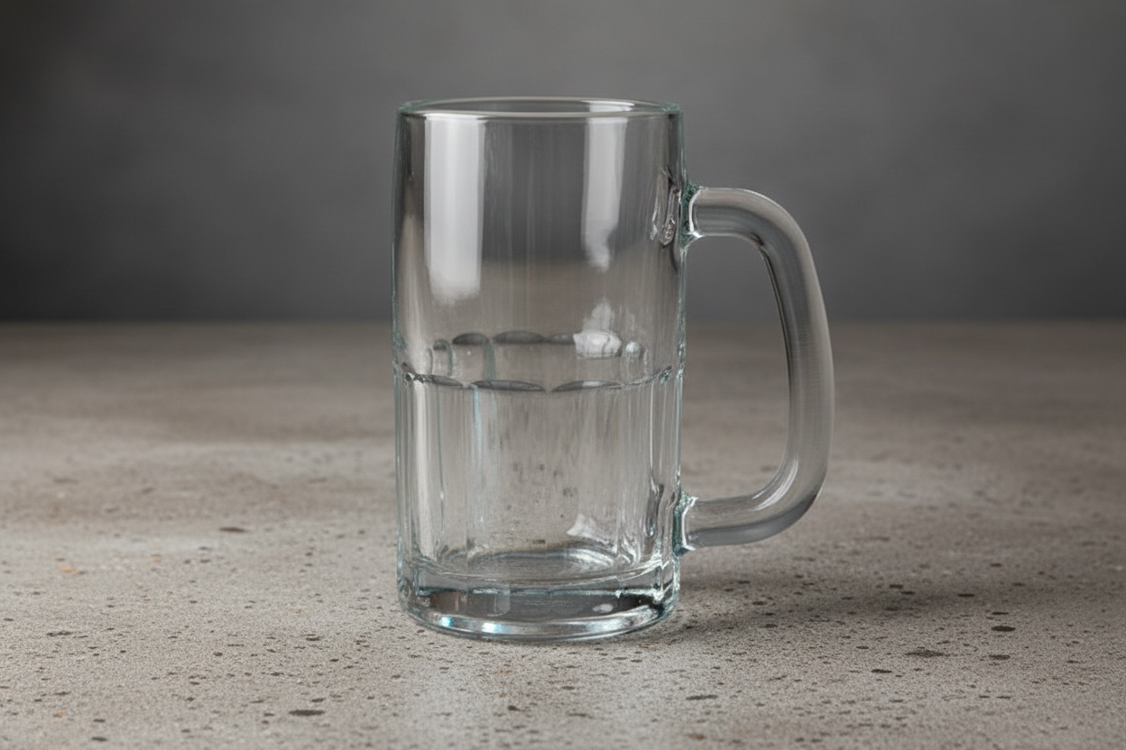 Libbey Glass Mug with Handle 10oz on white background