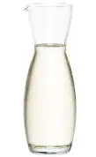 Libbey 10.75oz Carafe Glass empty on white background