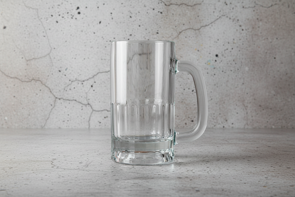 Libbey 12oz Beer Mug Glass on white background