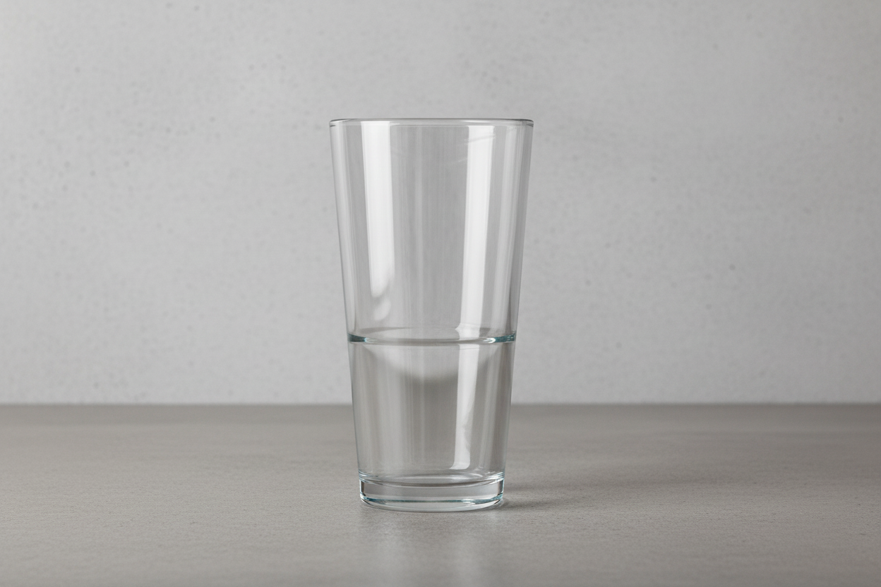 Libbey 20oz. Mixing Glass empty on white background