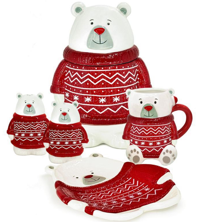 BIA - Polar Bear Sweater Salt Shaker Set, 481111 RD