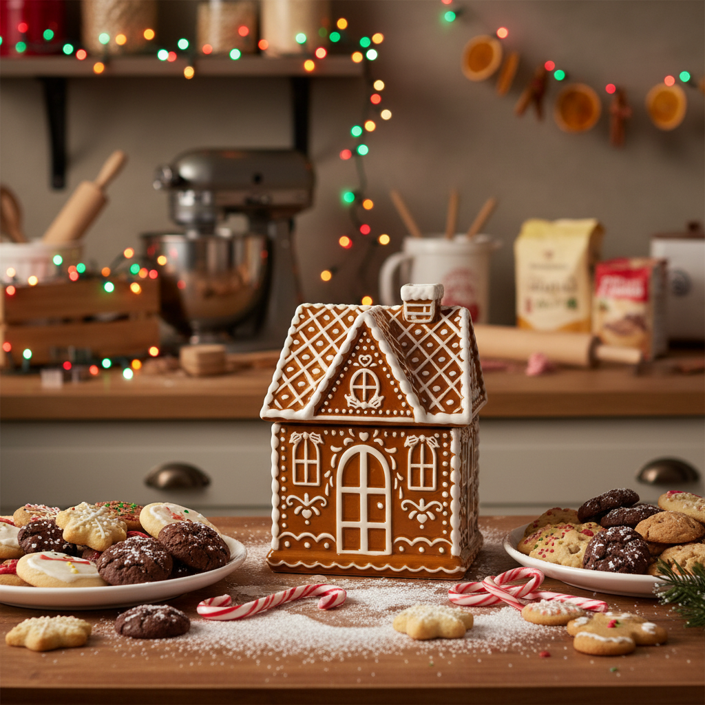 BIA - Gingerbread House Cookie Jar, 401830GBR