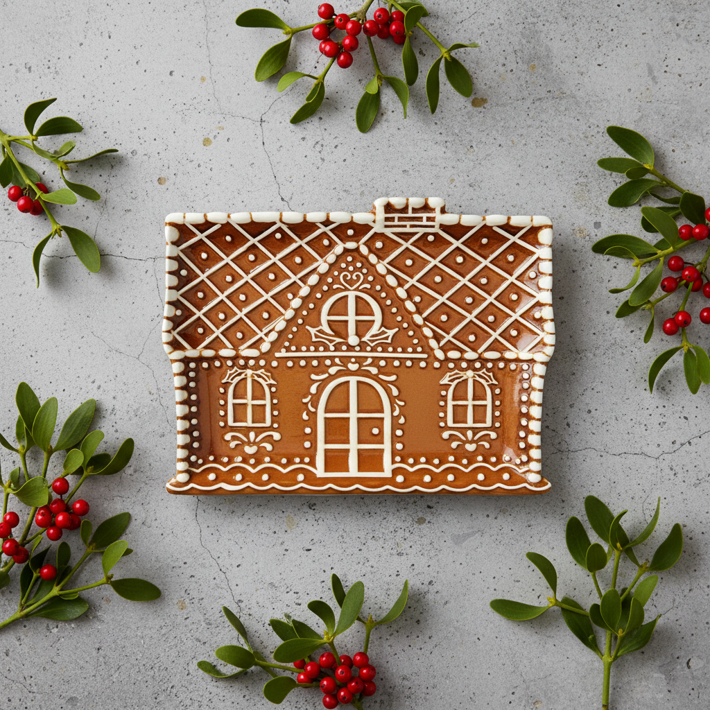 BIA - Gingerbread House Serving Plate, 411326GBR