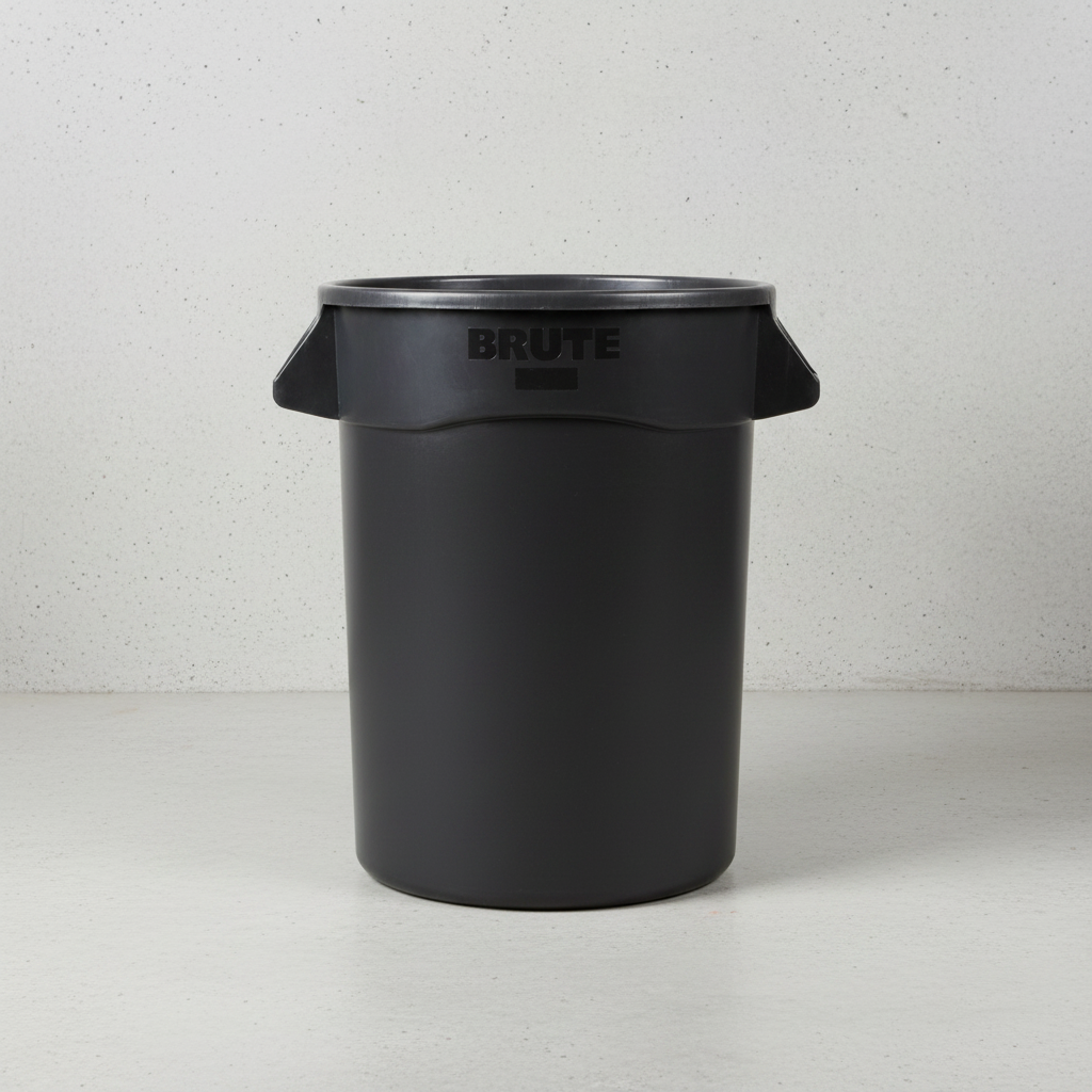 Brute - Garbage Container, 32 Gal, Black, 1867531 - 1/1EA*