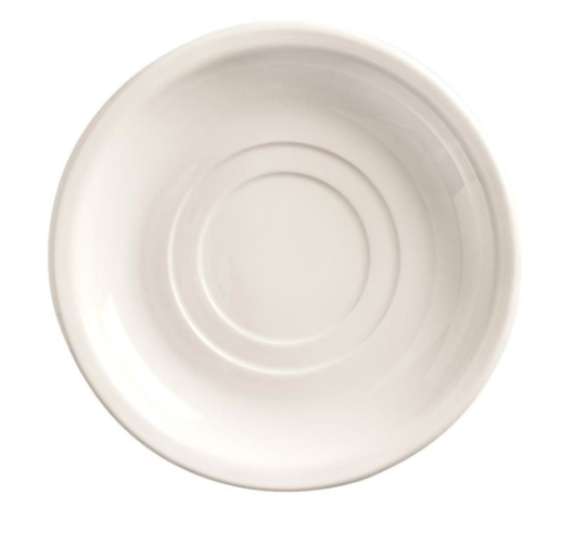 Libbey - Porcelana Doublewell Saucer Plate, 5.5", 840-215-005 - (Case of 36)*