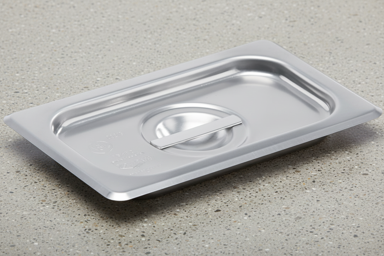 Vollrath - Food Pan Cover, 1/9 Size Solid, Stainless Steel, 75360*