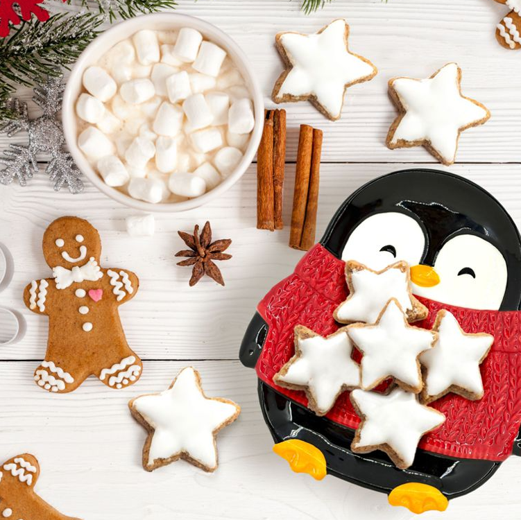 BIA - Penguin Sweater Serving Plate, 481301 RD