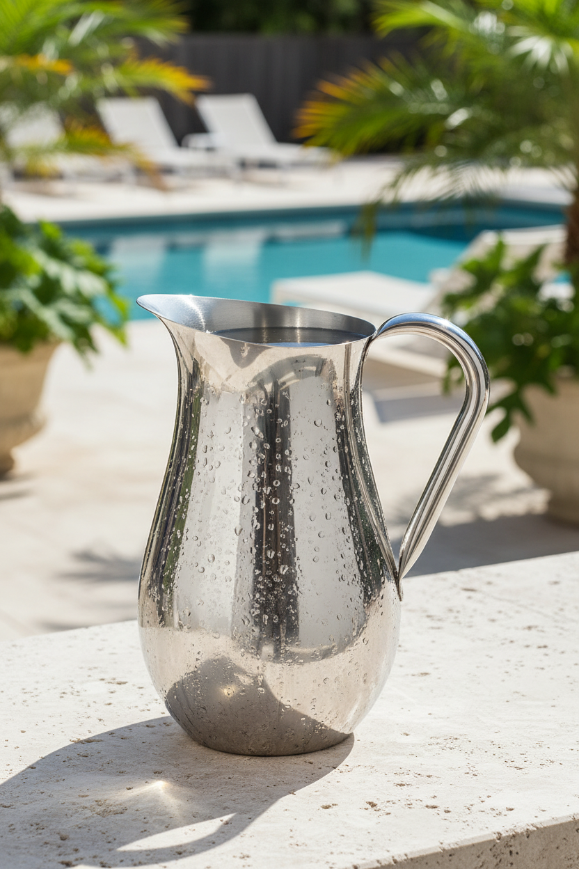 Creations Water Pitcher, Mirror Finish, 8