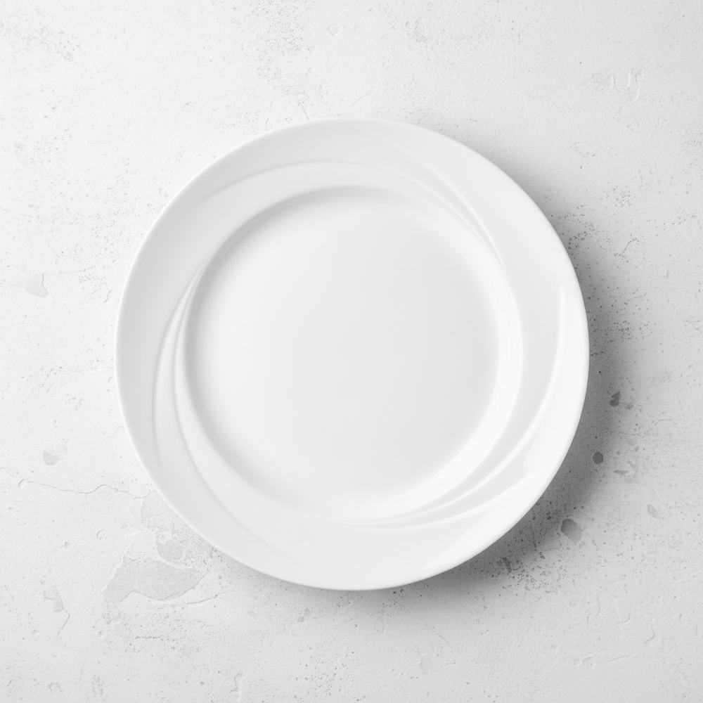 Steelite - China Alvo Plate, 9", White, 9300C503 - (Case of 24)