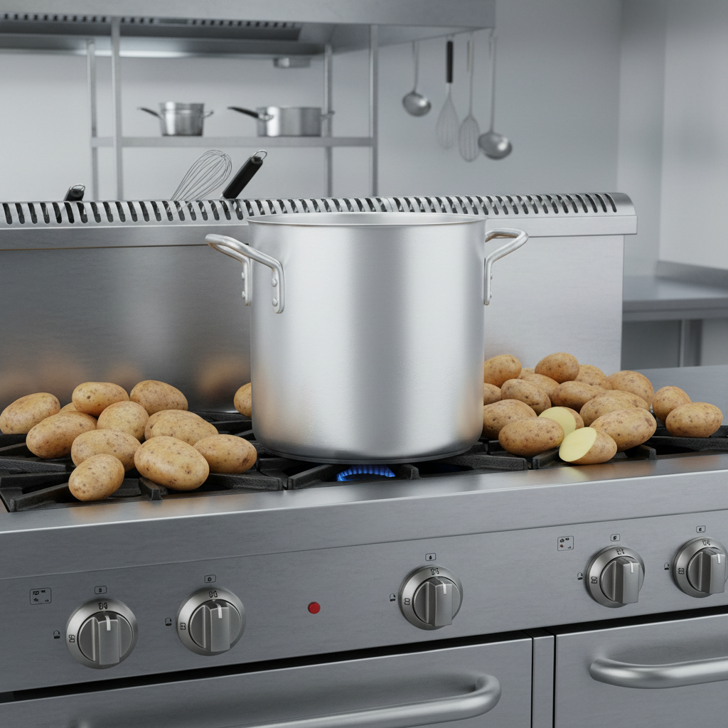 Thermalloy 12 Qt Aluminum Stock Pot 5813112