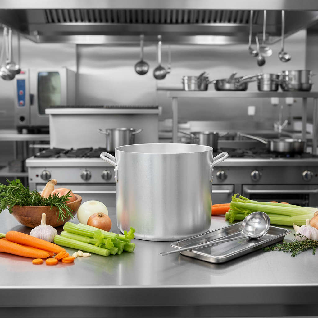 Thermalloy 20 Qt Aluminum Stock Pot 5814120