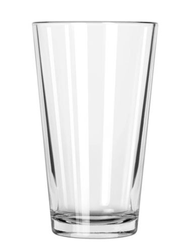 Libbey - Restaurant Basics Heat Treated Mixing Glass, 16.75 oz, Clear, 1639HT - (Case of 24)