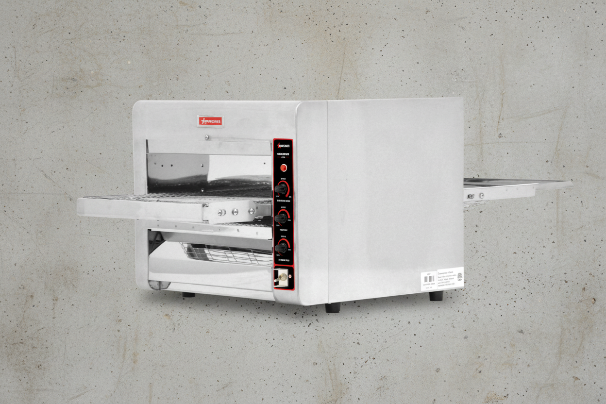 Omcan Conveyor Toaster Oven with 14″ Belt – 3.6kW, 240V, 1Ph 11387* (Floor Model)