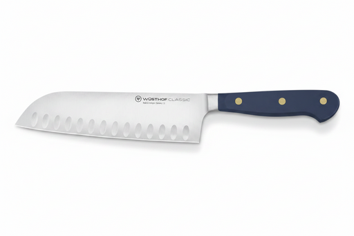Wusthof 7" Classic Hollow Edge Blueberry Santoku Knife 1061731817
