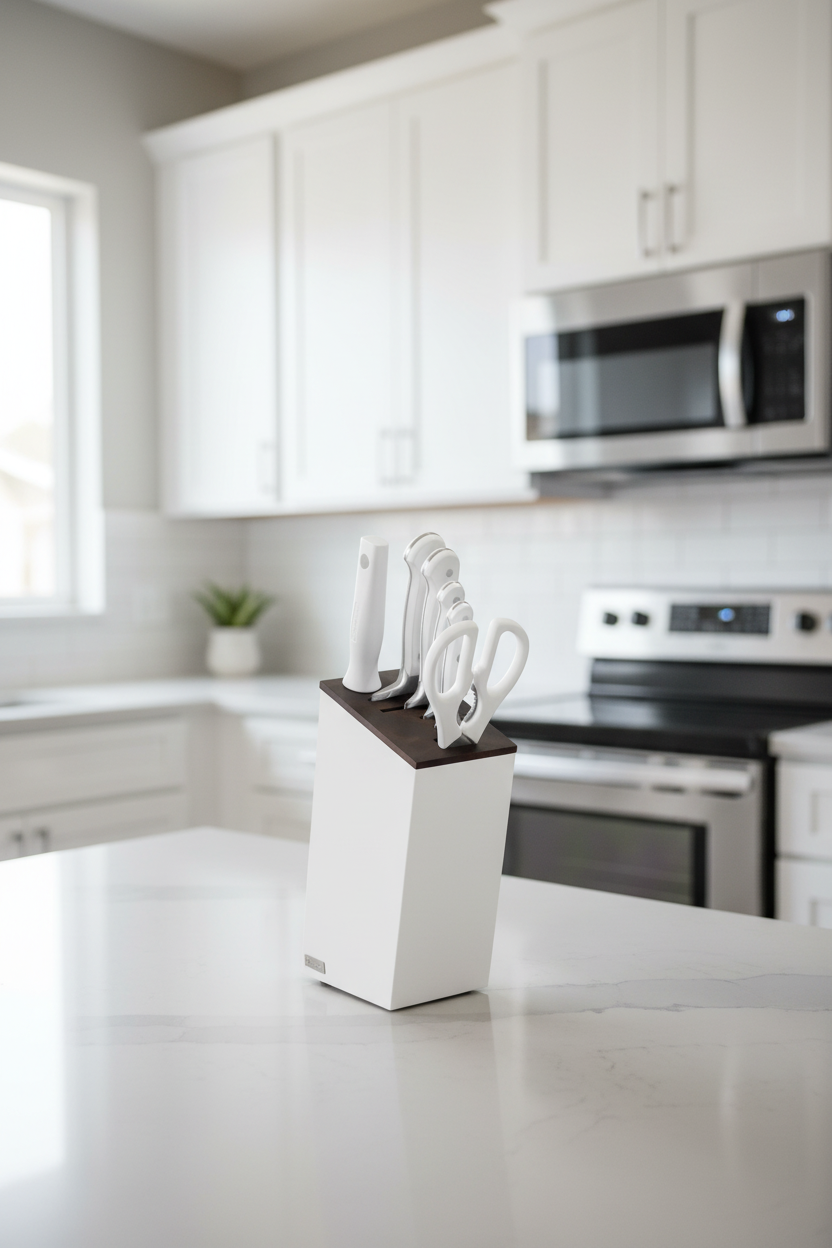 Wusthof Classic White 7 pc Knife Block Set (Bread) 1090270602
