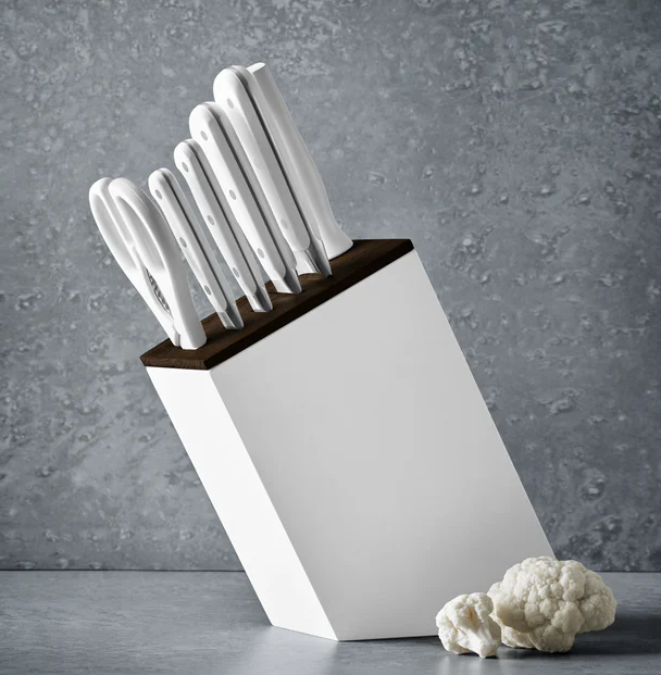 Wusthof Classic White 7 pc Knife Block Set (Bread) 1090270602