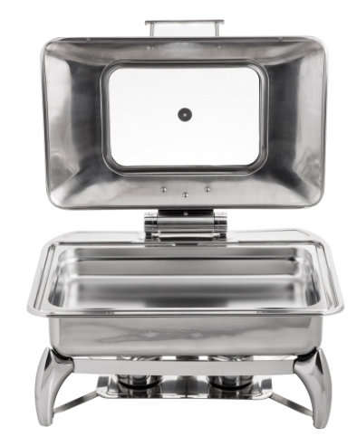 Tablecraft 9 Qt Quick View Stainless Steel Induction Chafer CW40161