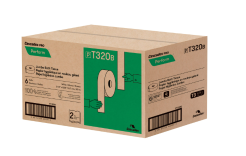 Cascades Pro Perform Jumbo Roll T320 - (Case of 6)
