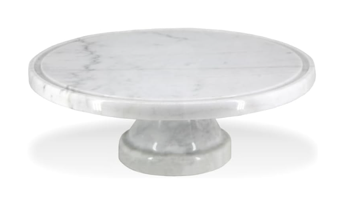 Natural Living 11.6" Marble Cake Stand 9810836WH
