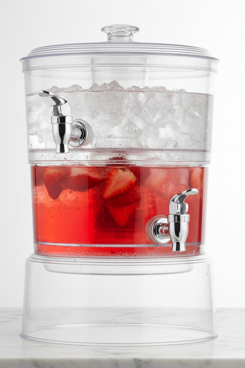 Tablecraft 2 Gallon Double Tiered Beverage Dispenser 10961