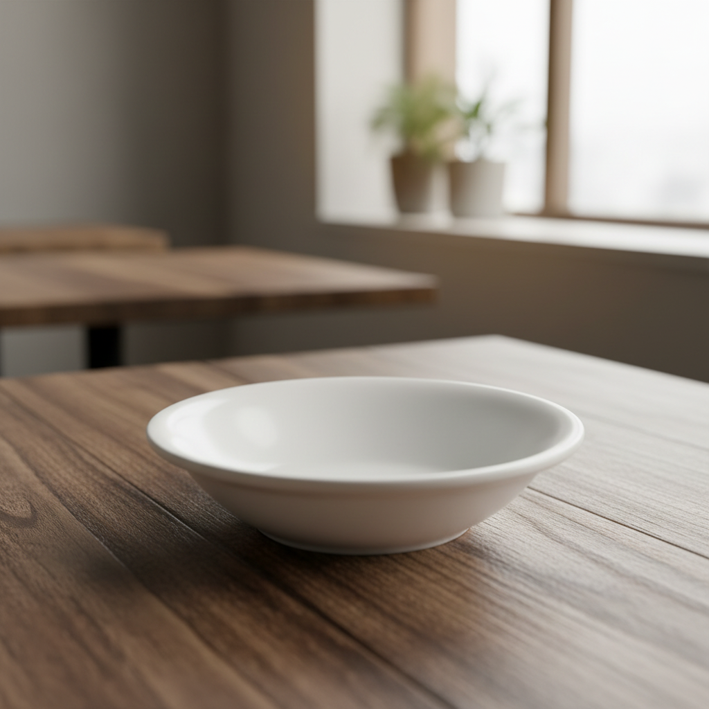 World Tableware Porcelana 5.5 oz. White Porcelain Fruit Bowl 840-310-020 - 36 Pack empty on white background