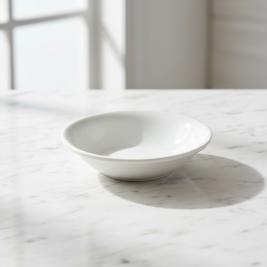 World Tableware Porcelana 5.5 oz. White Porcelain Fruit Bowl 840-310-020 - 36 Pack empty on white background