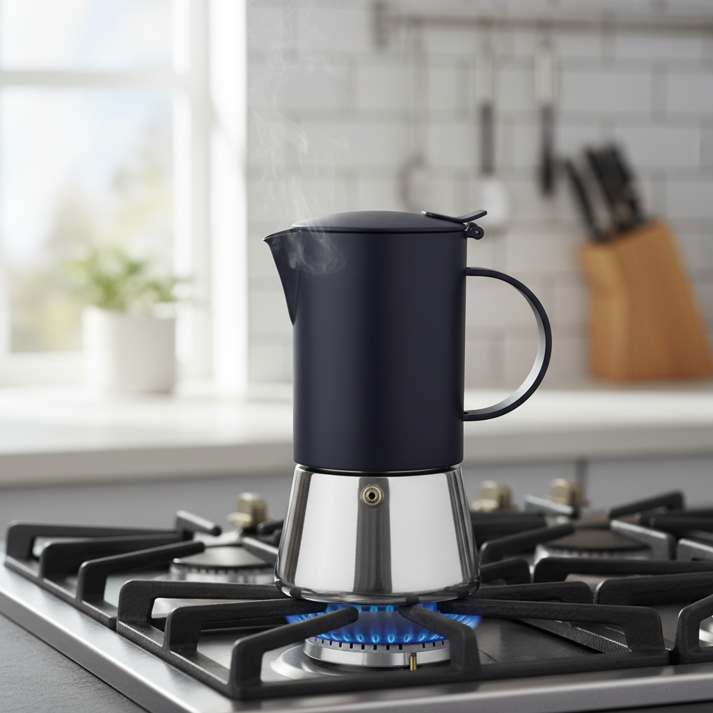 Cafe Culture 10 oz Stove-Top Espresso Maker 4244773BK