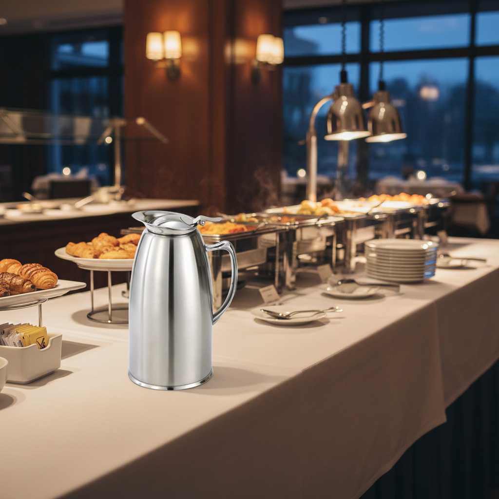 Winco 20 oz Stainless Steel Insulated Coffee Server VSS-508