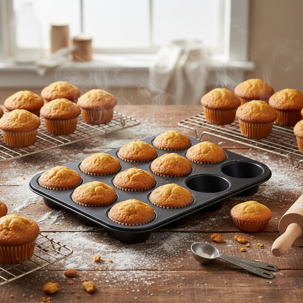 Winco 12 Cup Non Stick Muffin Pan AMF-12NS