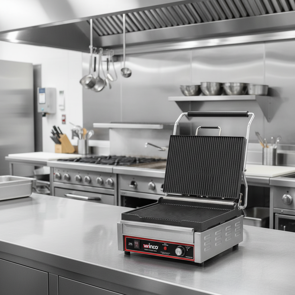 Winco 120V Panini Grill  EPG-1C