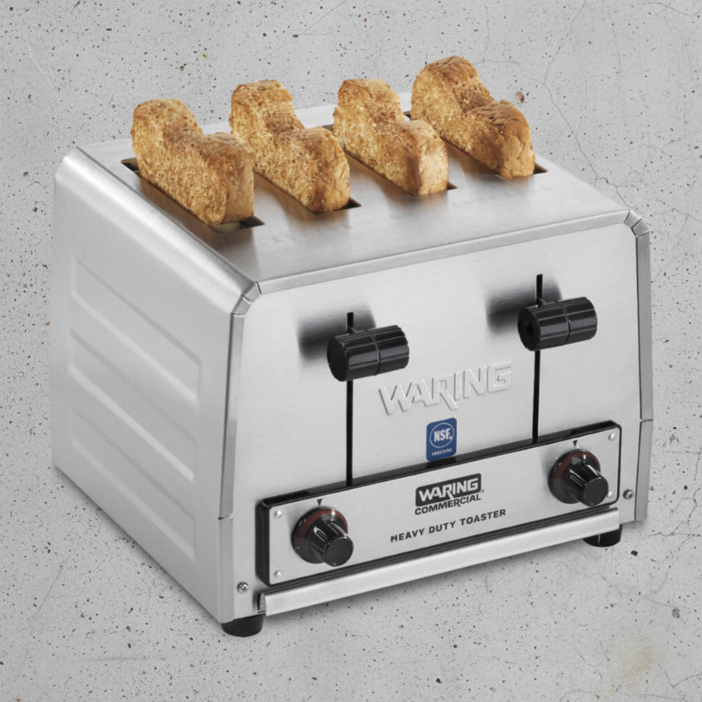 Waring 120V Heavy Duty 4 slice Toaster WCT800RCND