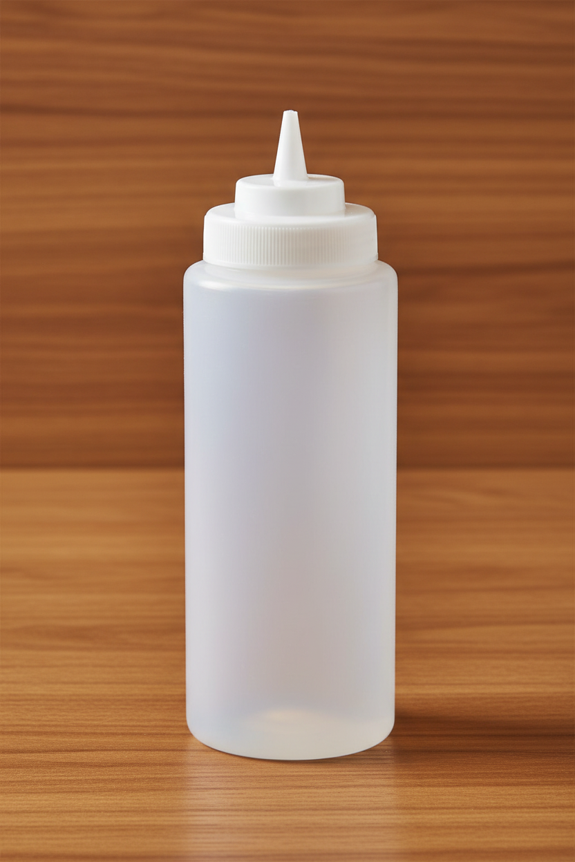 Winco PSW-32 32 oz Plastic Squeeze Bottle on white background