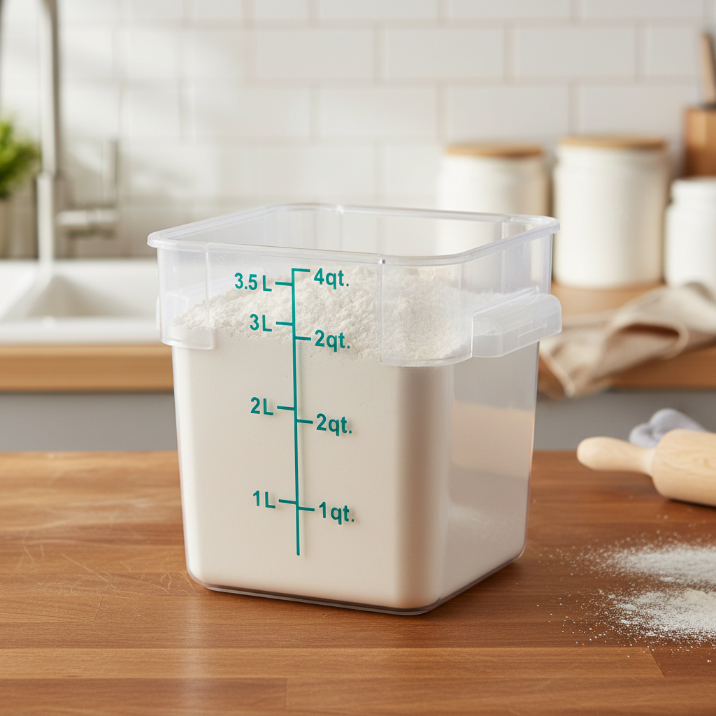 Winco 4 Qt Food Storage Container PESC-4