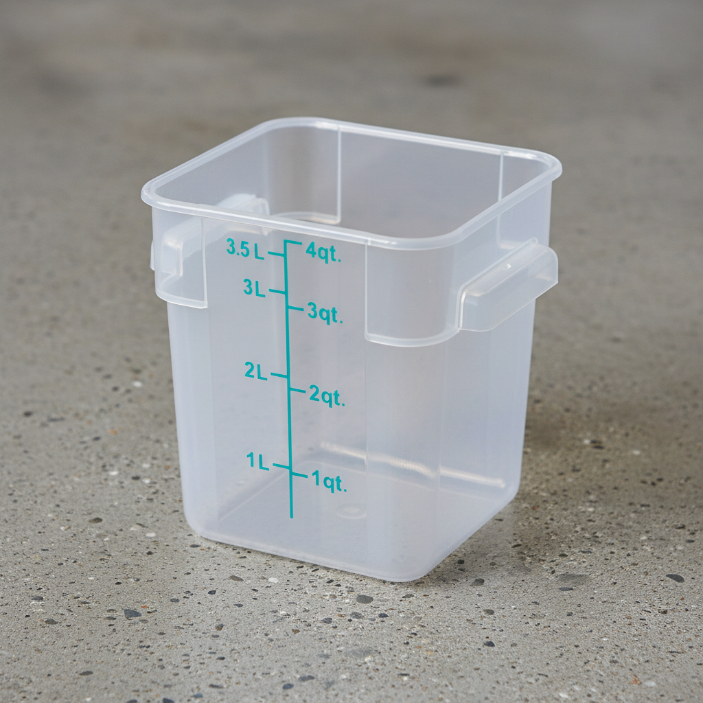 Winco 4 Qt Food Storage Container PESC-4