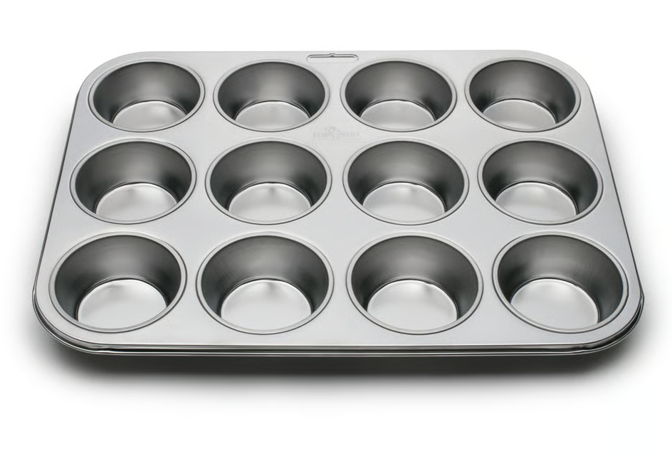 Fox Run 12 Cup Stainless Steel Muffin Pan 4868