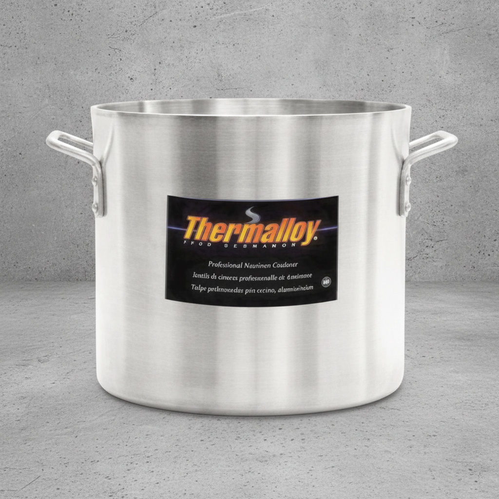 Browne® 16 Qt Aluminum Stock Pot - Heavy Duty 5814116 on white background