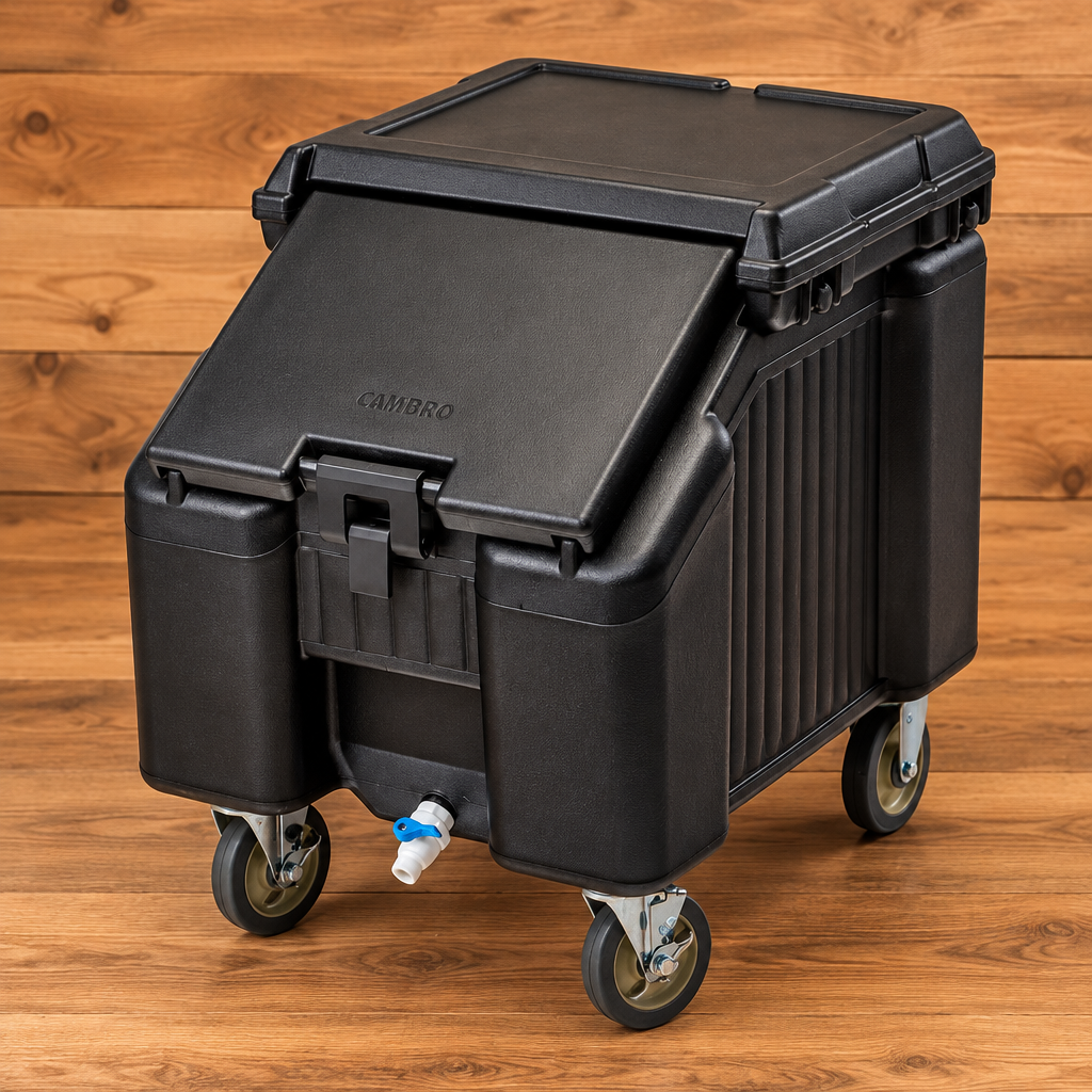 Cambro SlidingLid Mobile Ice Bin ICS100L4S110