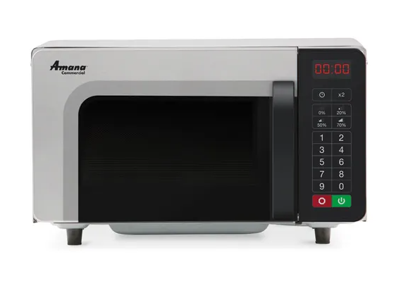 Amana 1000W Commercial Microwave Oven 20 Programmable Menu Items RMS10TSA